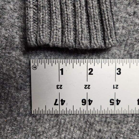 ANN TAYLOR LOFT 254194 Gray Cable Knit Wool Blend Pullover Sweater SIZE S - Picture 9 of 12